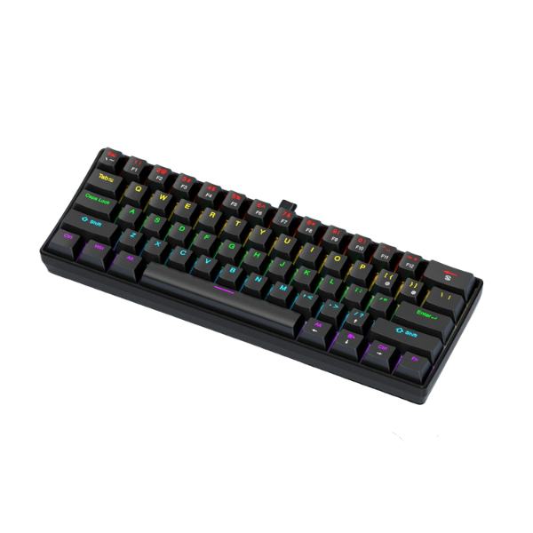 Mini Teclado Mecânico com Fio Portátil