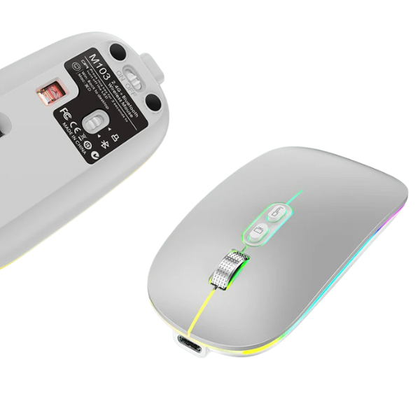 Mouse Modo Duplo Bluetooth + 2.4G